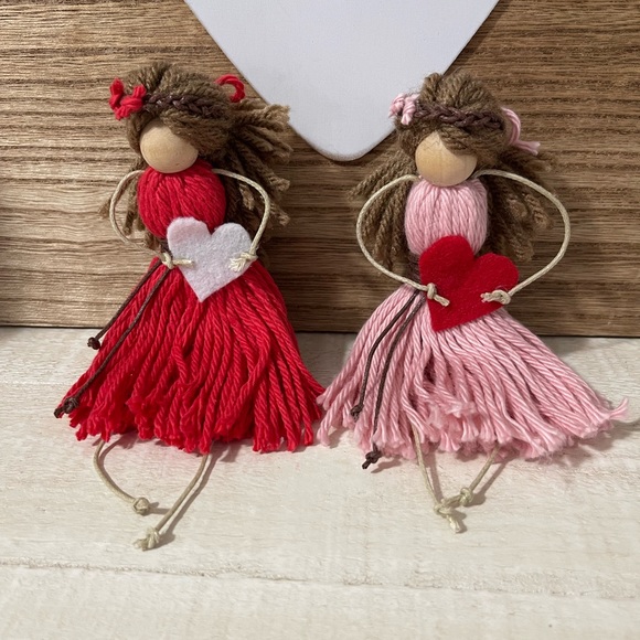 Macrame dolls set of 2 - Picture 1 of 13